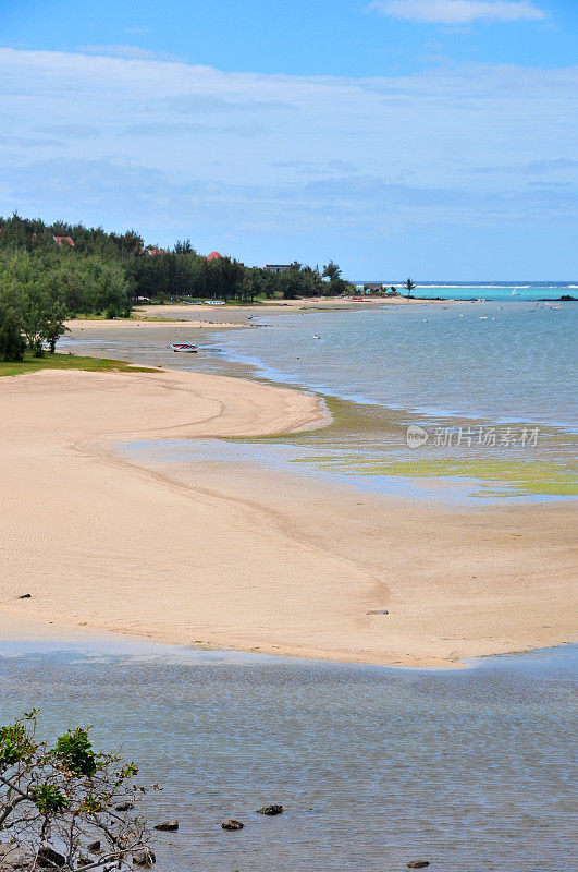 Anse Mourouk，罗德里格斯岛，毛里求斯:沙滩